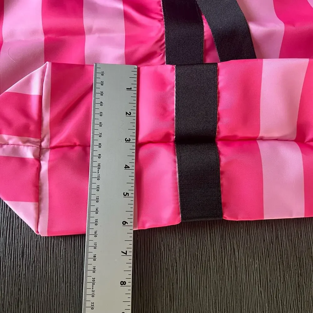 Victoria Secret Signature Stripes Duffle Weekender Gym Bag‎